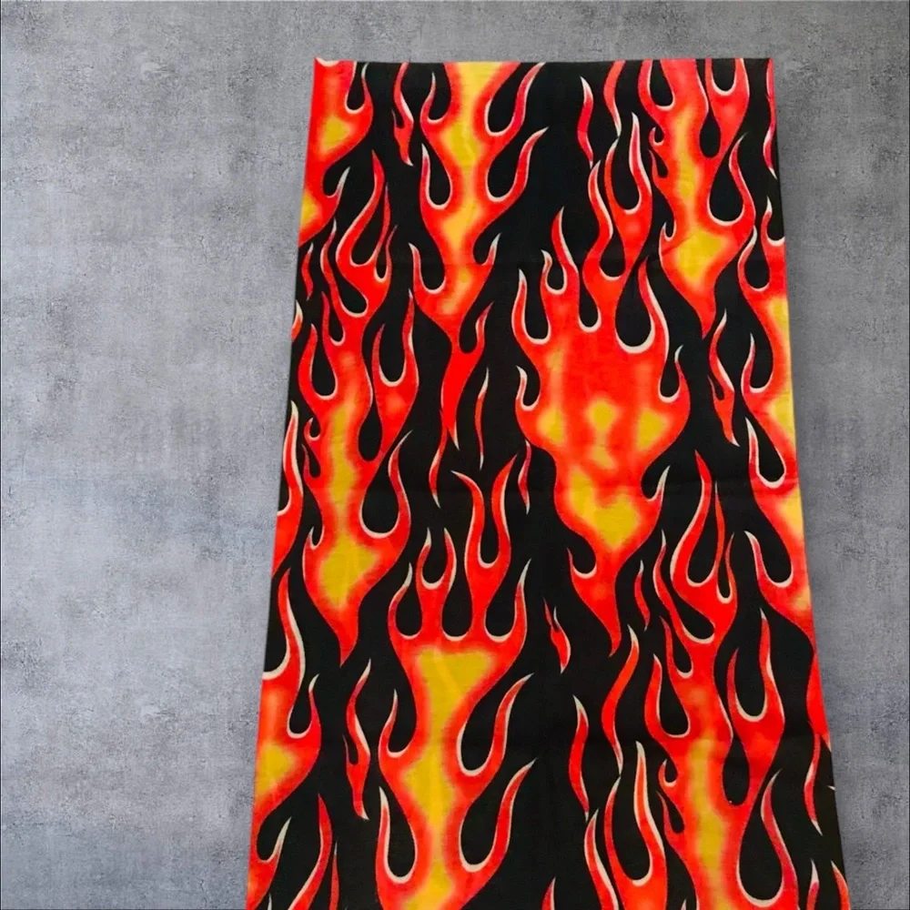 Fire Flame Fuego 16 n 1 Neck Gaiter Face Cover Dust Mask Biker Rag 90s Aesthetic